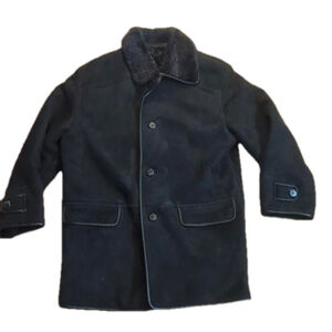 Tradong by Sam Mi Faux Leather Black Fur Lined Jacket XL